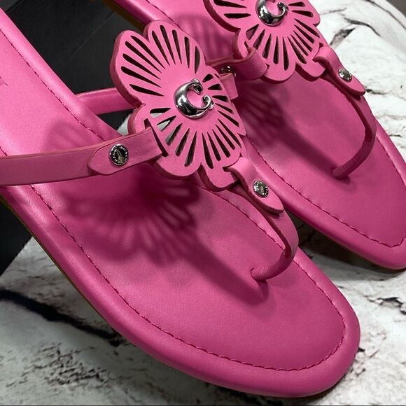 9 COACH JULIA SANDALS In color Petunia Pink nib - Picture 10 of 11